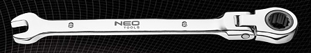 Očko plochý kľúč s kĺbom a račňou 13 mm NEO 09-055