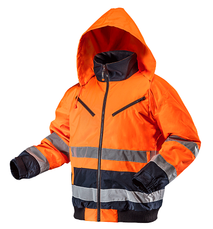 Zateplená reflexná pracovná bunda NEO VISIBILITY oranžová