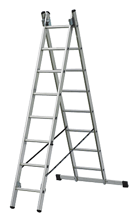 Dvojdielny viacúčelový rebrík VHR H 2x7 priečok