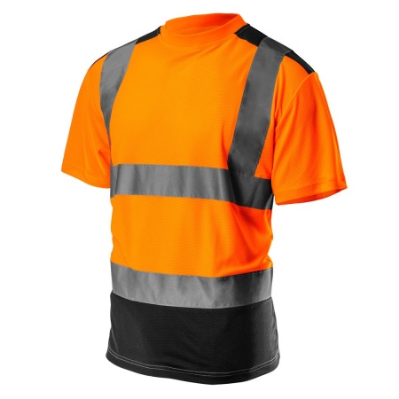 Reflexné tričko s tmavým lémom NEO VISIBILITY oranžová