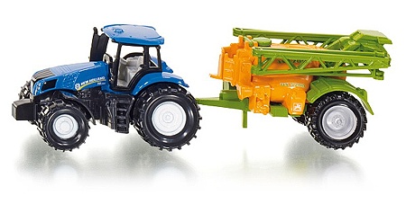 SIKU 1668 Traktor NEW HOLLAND T8.390 s postrekovačom AMAZONE UX 5200 1:87