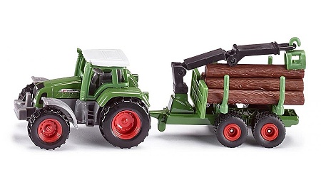 SIKU 1645 Traktor FENDT FAVORIT 926 s vývozkou na drevo 1:87