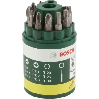 Bosch Promoline 10-dielna súprava skrutkovacích hrotov, typ 1 - 2607019452